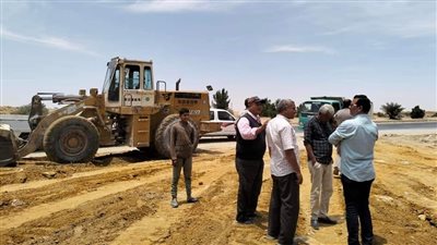 حملات للنظافة ورفع الإشغالات بطريق القاهرة الفيوم الصحراوي 