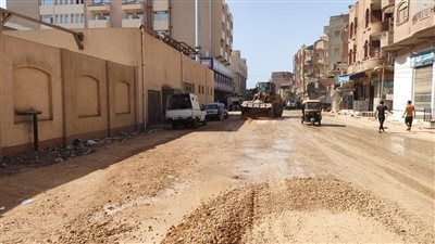 محافظ الغربية يتابع أعمال رصف طريق جسر مصرف محلة مرحوم