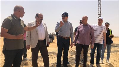 مساعد نائب هيئة المجتمعات العمرانية يتابع مشروعات المرافق بمدينة سفنكس الجديدة