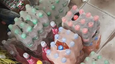 ضبط 190 عبوة مشروبات غازية وعصائر منتهية الصلاحية بالفيوم 