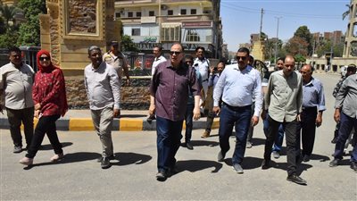 محافظ أسيوط يتفقد أعمال تطوير وتوسعة مدخل ساحل سليم