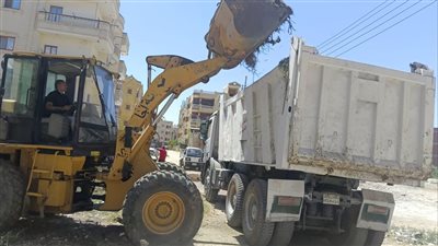 رفع  3200 طن مخلفات صلبة بجمصة في الدقهلية 