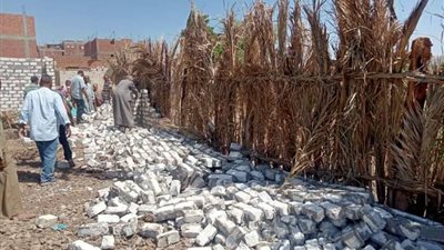 إزالة 3 حالات تعد باولاد نجم بهجورة في نجع حمادي 