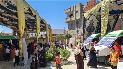 إقبال ملحوظ في ثالث أيام القافلة الطبية بأبو حمص