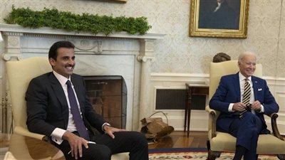 بايدن لامير قطر: سنعمل مع القاهرة والدوحة على ضمان وقف فوري ودائم لإطلاق النار في غزة
