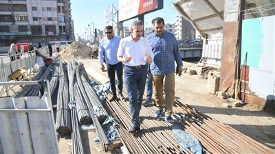 محافظ الغربية يتفقد مشروعات الرصف والتطوير بطنطا