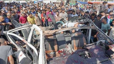 إسرائيل تواصل جرائمها ضد النازحين فى دير البلح