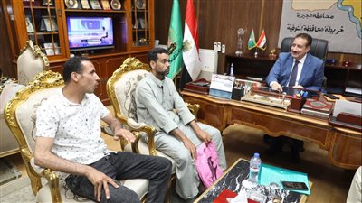محافظ المنوفية يلتقي بشاب يحتاج لزراعة قوقعة بالأذن ويقرر صرف مساعدة مالية عاجلة