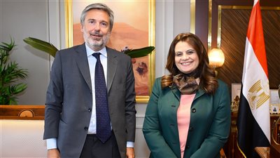وزيرة الهجرة تستقبل السفير الإيطالي لدى مصر لبحث التعاون في ملفات مشتركة