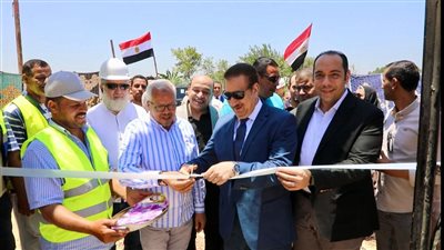 محافظ المنوفية يفتتح مشروع محطتى رفع صرف صحى فى قويسنا