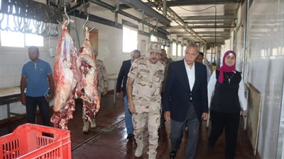 محافظ القليوبية يتفقد المجازر إستعداداً لعيد الأضحى المبارك 