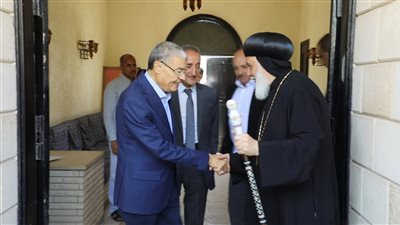 محافظ المنيا يتفقد مولد السيدة العذراء بدير جبل الطير