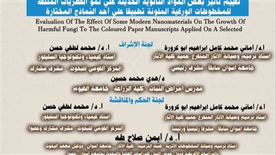 آثار الفيوم تناقش رسالة ماجستير عن نمو الفطريات المتلفة للمخطوطات الأثرية 