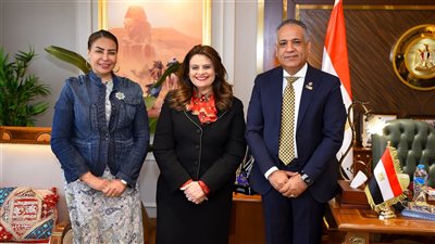 وزيرة الهجرة تلتقي النائبة غادة عجمي والدكتور يسري الشرقاوي