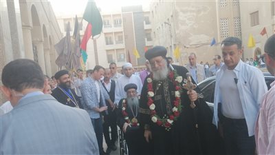 البابا تواضروس يترأس صلاة عشية فى كنيسة الشهيد أبو السيفين بالفيوم