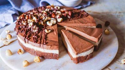 طريقة عمل تشيز كيك الشوكولاتة زي الجاهزة