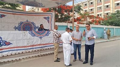 حملات نظافة وتجميل ورفع الإشغالات بمحيط لجان امتحانات الثانوية العامة بالشرقية 