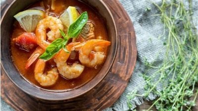 طريقة عمل شوربة الجمبري