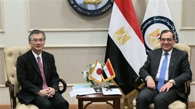 وزير البترول يستقبل السفير الياباني لبحث التعاون في الطاقة النظيفة والتحول الرقمي