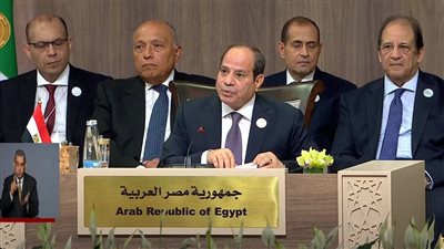 السيسي يطالب بحل الدولتين: التدابير العسكرية لن تحمل للمنطقة إلا المزيد من الدماء