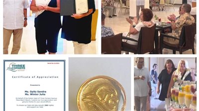 تكريم سائحتين ومنحهم النجمة الذهبية قضى 300 ليلة بمرسى علم 