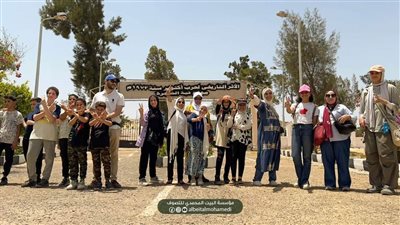 رحلة علمية بالبيت المحمدي لموقع تبة الشجرة ومحاكاة لمناسك الحج