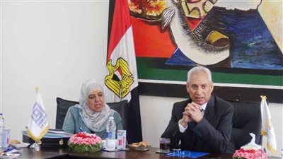 رئيس جامعة المنيا يترأس اجتماع مجلس كلية التربية الفنية