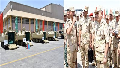 رئيس الأركان يتفقد إحدى الوحدات الفنية التابعة لإدارة المدرعات