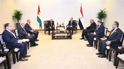 السيسي يلتقي بالرئيس الفلسطيني ويؤكد حرص مصر على حقوق الفلسطينيين
