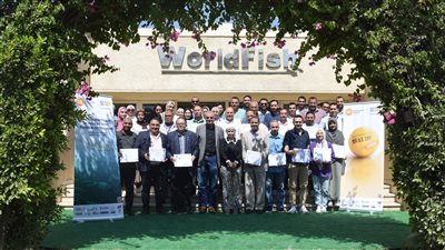 ختام البرنامج التدريبي حول إنتاج الجمبري وإدارة المفرخات البحرية بأبو حماد 