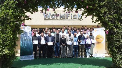 مركز تميز فول الصويا يختتم البرنامج التدريبي حول إنتاج الجمبري وإدارة المفرخات البحرية