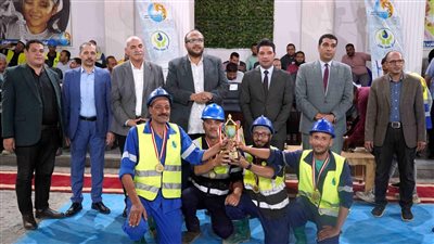 ختام مسابقة تنمية مهارات السلامة والصحة المهنية بمياه سوهاج