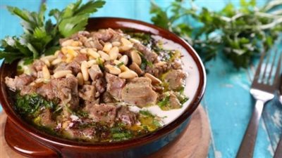 فتة الحمص باللحمة