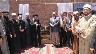 محافظ أسيوط يضح حجر أساس مدرسة المحبة الخاصة(عربى – لغات) بحي غرب