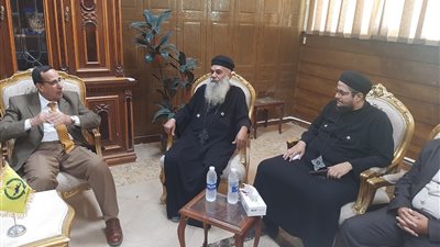 وفد من الكنيسة يهنئ محافظ شمال سيناء بعيد الأضحى المبارك