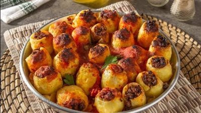 عزومة العيد| طريقة عمل البطاطس المحشية باللحمة المفرومة