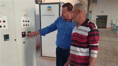 قياس مناسيب مياه الري ومتابعة تشغيل محطات الرفع بالفيوم 