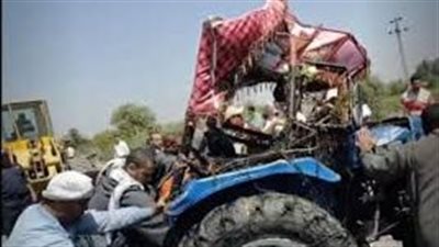 إصابة 4 أشخاص في حادث تصادم بالشرقية