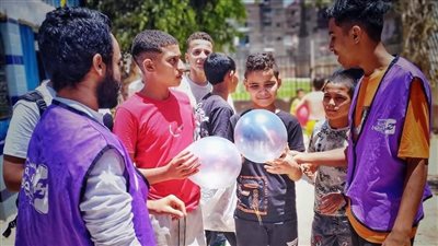 أندية التطوع بمركز شباب بيجام يشاركون فرحة الأطفال بعيد الأضحى