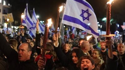  تظاهرات أمام الكنيست الإسرائيلي للمطالبة بإجراء انتخابات جديدة 