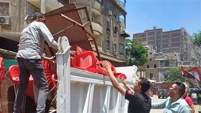  حملات تصدى للمخالفات والإشغالات بالأحياء الجنوبية خلال أيام العيد