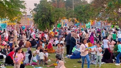 في رابع أيام عيد الأضحي.. القناطر الخيرية 