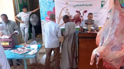 محافظ أسوان يشيد بجهود المجتمع المدنى في توزيع لحوم الأضاحي