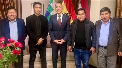 سفير مصر لدى بوليفيا يستضيف رئيسي مجلسي النواب والشيوخ