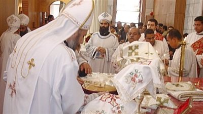 آخر فعاليات بالخمسين المقدسة في كنيسة مارجرجس.. تفاصيل