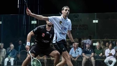 علي فرج يتأهل إلى نهائي بطولة العظماء الثمانية للإسكواش