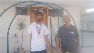 لاعبين من الفيوم فى معسكر المنتخب القومى للدراجات البارالمبية