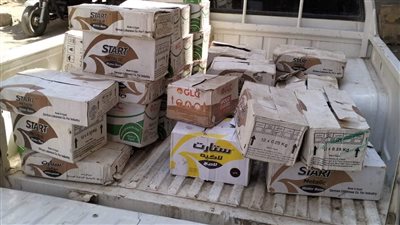ضبط 318 عبوة بويات منتهية الصلاحية بالفيوم 