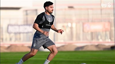 تدريبات تأهيليه للمدافع الفلسطيني على هامش مران الزمالك 