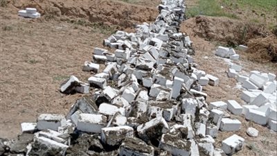 إزالة 9 حالات تعد على الأراضي الزراعية بالبحيرة